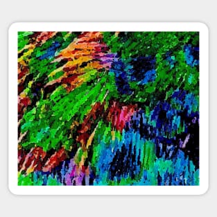 Super vivid colorful scribble print Sticker